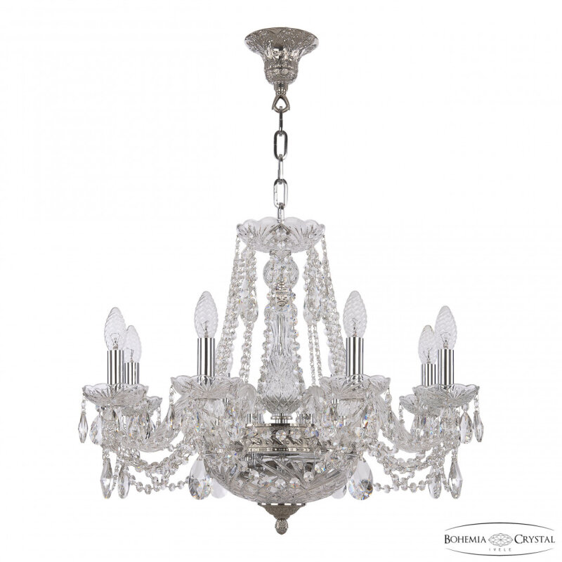 Подвесная люстра Bohemia Ivele Crystal 1451 1451/8/160/250 Ni