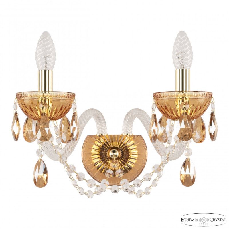 Бра Bohemia Ivele Crystal 5402 5402B/2/165 G Amber/M-1G K721