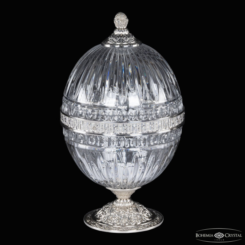 Настольная лампа декоративная Bohemia Ivele Crystal 5680 5680L/18 Ni Clear/M-1G