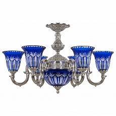 Подвесная люстра Bohemia Ivele Crystal 7203 72203P/6/175 Ni P2 U Clear-Blue/H-1I