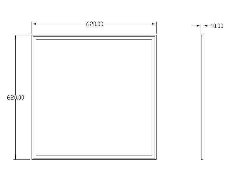 Светильник потолочный Deko-Light 40 Вт 620x620 мм 100032