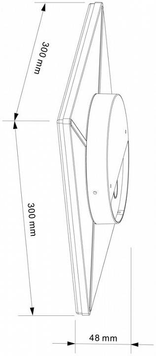 Накладной светильник Deko-Light Mensae Eckig 15 Вт 3000K белый 348071