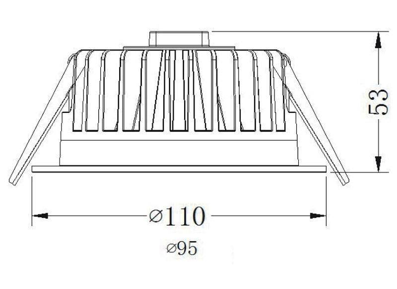 Встраиваемый светильник Deko-Light Ceti 10 Вт 3000K 565010