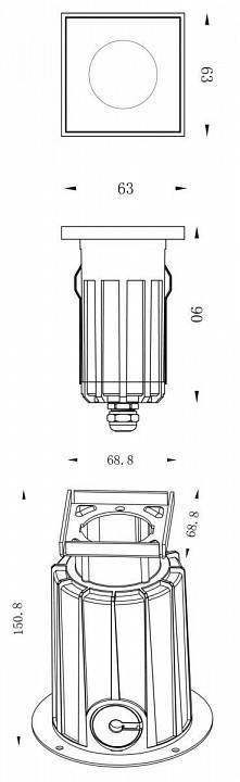 Светильник грунтовый встраиваемый Deko-Light NC COB I 730438