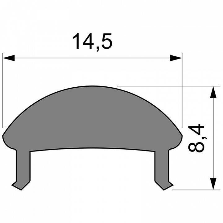 Профиль накладной Deko-Light L-01-10 серебристый 2000 мм 985010