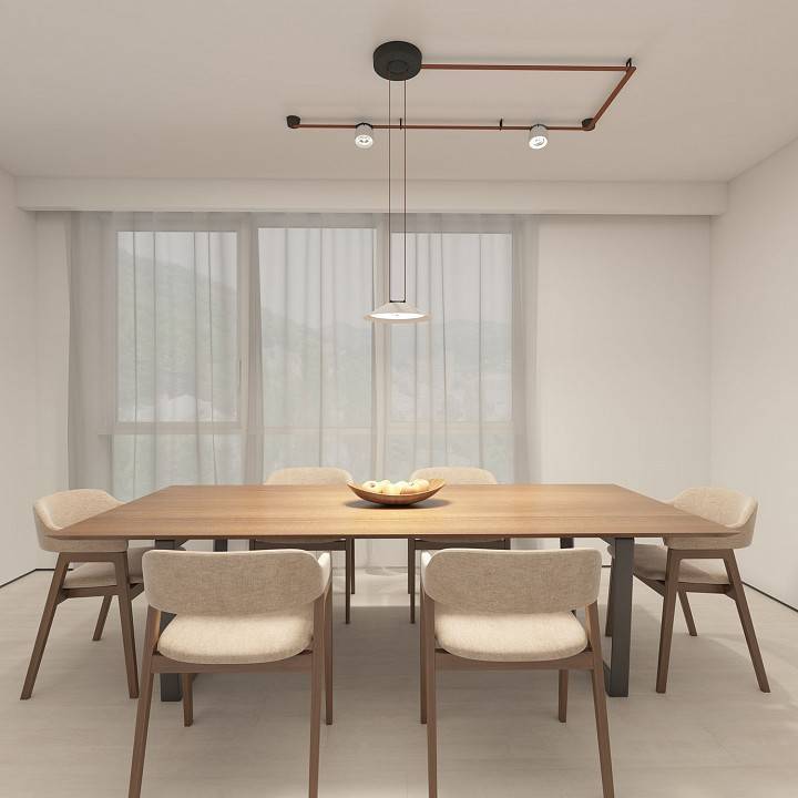 Комплект трековой системы Denkirs Belty SET коричневый DK55SET02-01-BR