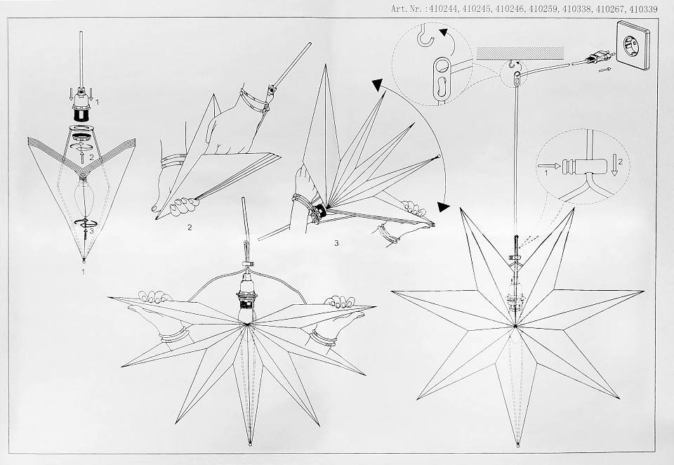 Звезда световая Eglo Dot 410338