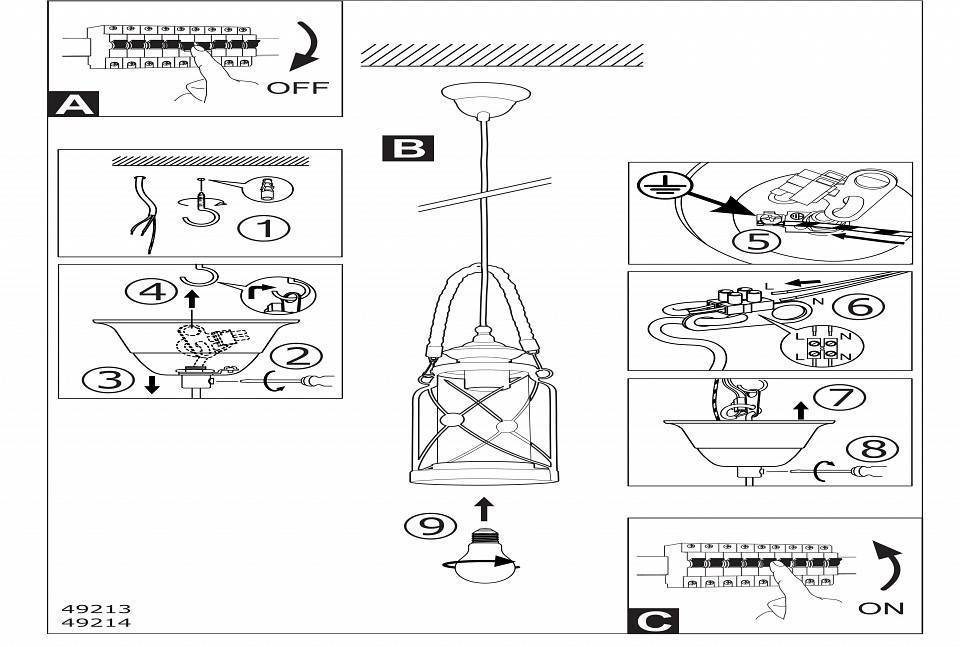 Подвесной светильник Eglo Bradford 49214