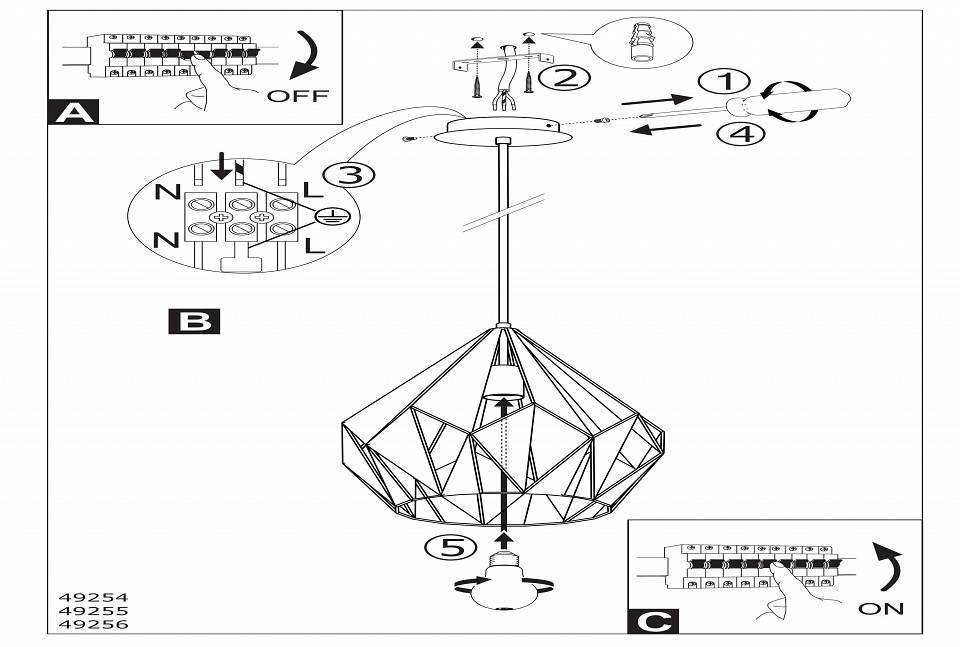 Подвесной светильник Eglo Carlton 1 1xE27 49255