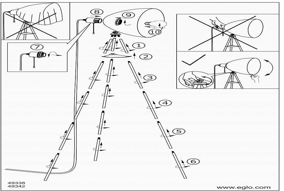 Торшер EGLO Dundee 49342