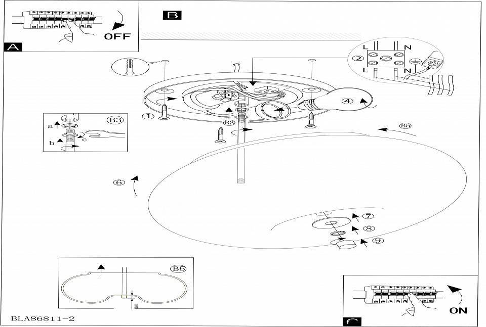 Накладной светильник Eglo Optica 280 мм 86812