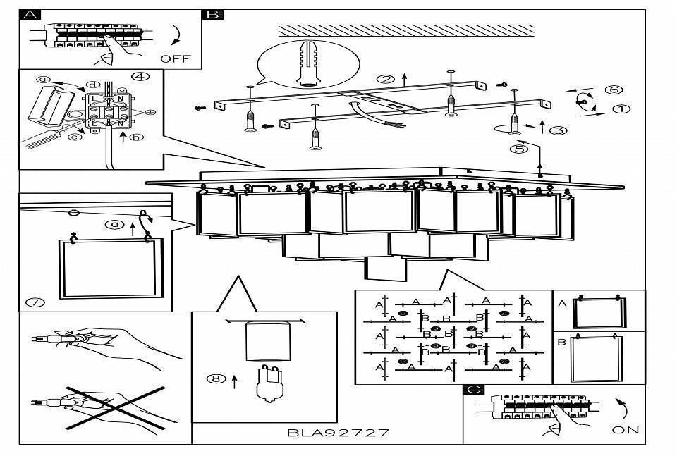 Потолочная люстра Eglo ПРОМО Condrada 1 92727