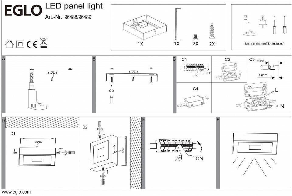 Накладной светильник Eglo Iphias LED 96488