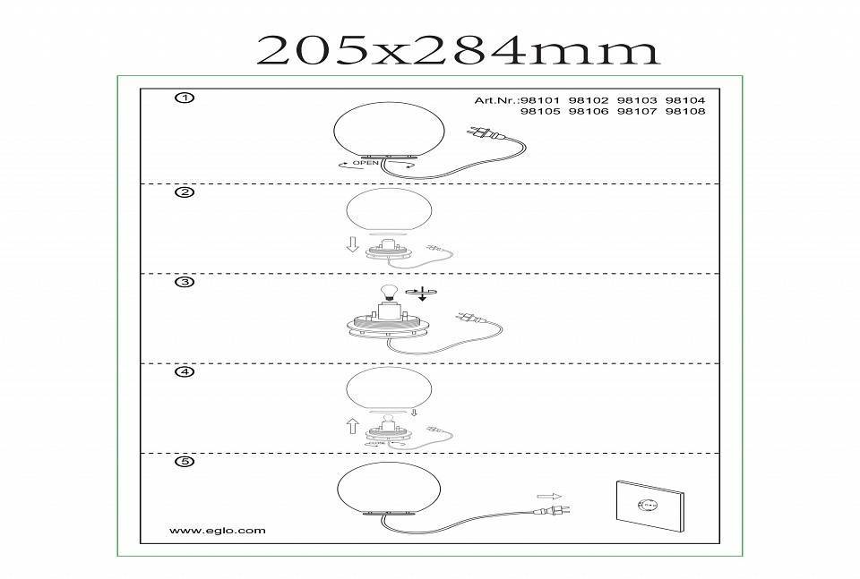 Шар световой Eglo ПРОМО Monterolo 98104
