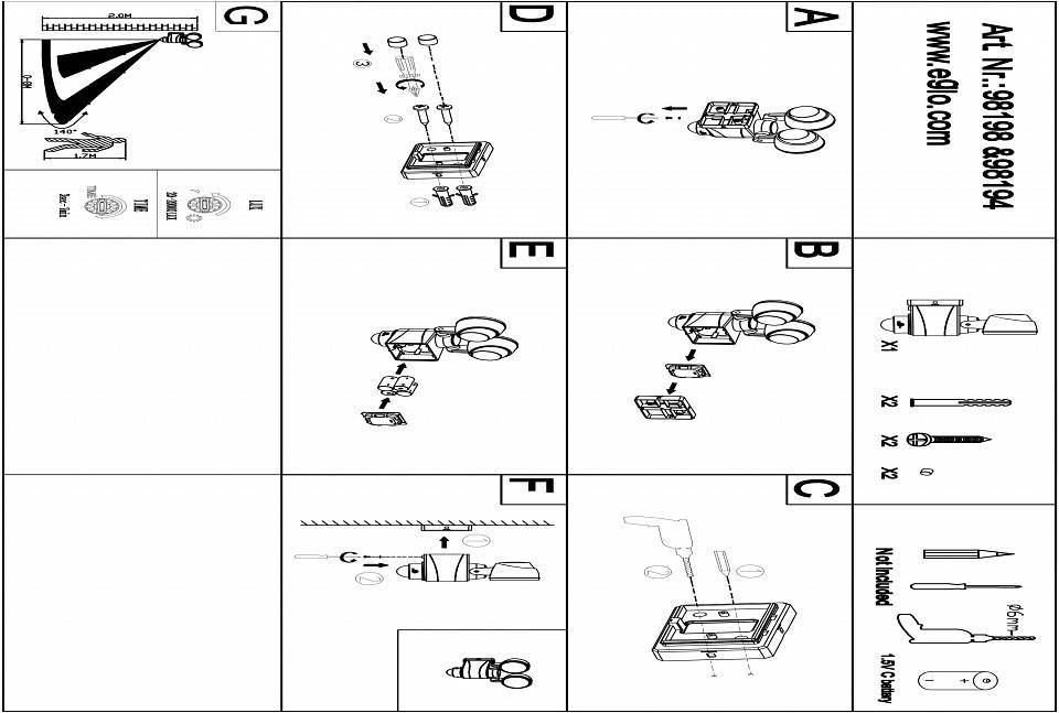 Светильник уличный настенный EGLO Casabas 98194