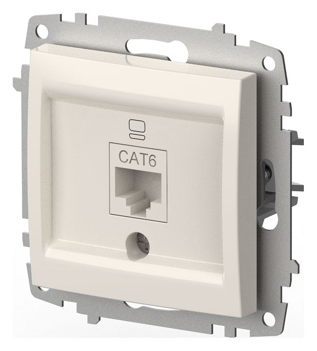 Розетка Ethernet RJ-45 без рамки Elbi Eleсtriс Zena Vega 609-010200-247