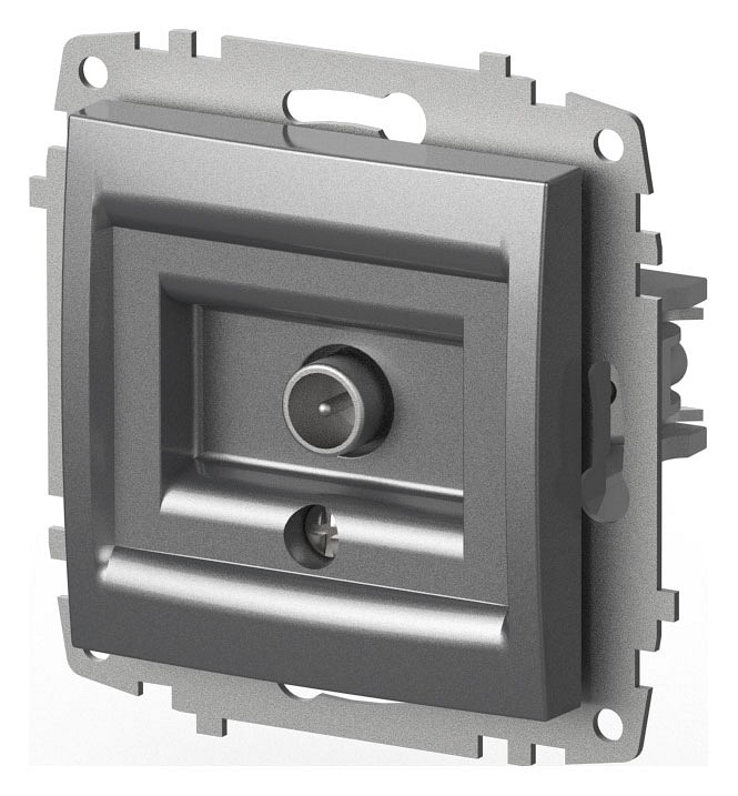 ТВ-розетка проходная без рамки Elbi Eleсtriс Zena Vega 609-011000-272