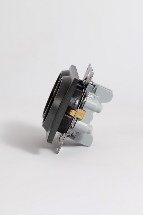 Розетка двойная с заземлением, без рамки Elbi Eleсtriс Zena Vega 609-011100-907