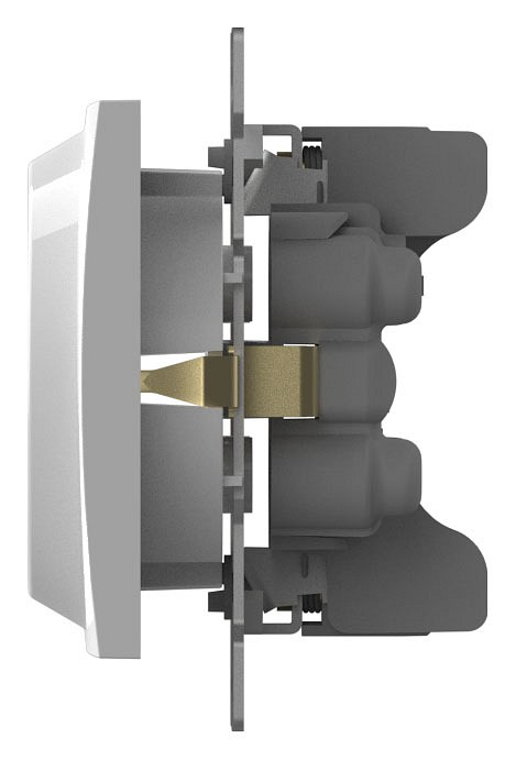 Розетка двойная с заземлением, без рамки Elbi Eleсtriс Zena Vega 609-015600-907