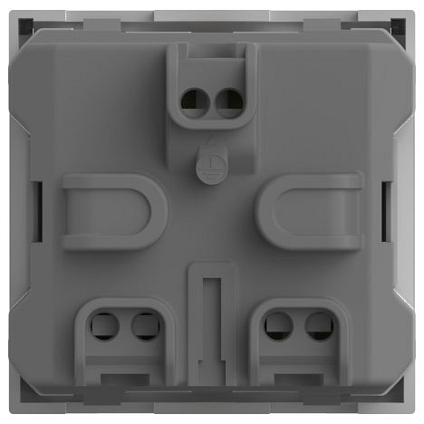 Розетка с заземлением с крышкой, без рамки Elbi Eleсtriс Moda Vox 611-040232-218