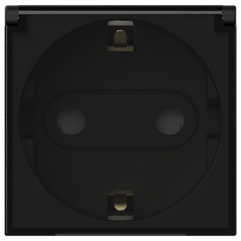 Розетка с заземлением с крышкой, без рамки Elbi Eleсtriс Moda Vox 611-044832-218