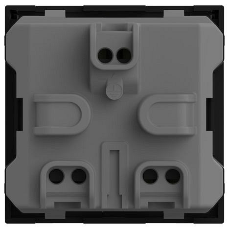 Розетка с заземлением с крышкой, без рамки Elbi Eleсtriс Moda Vox 611-044832-218