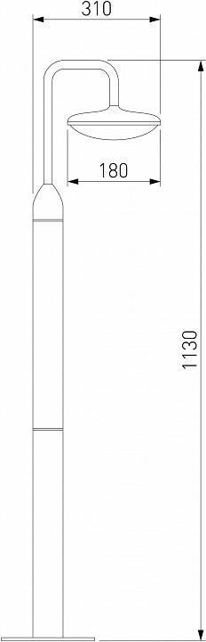 Уличный светильник Elektrostandard Portal a063027