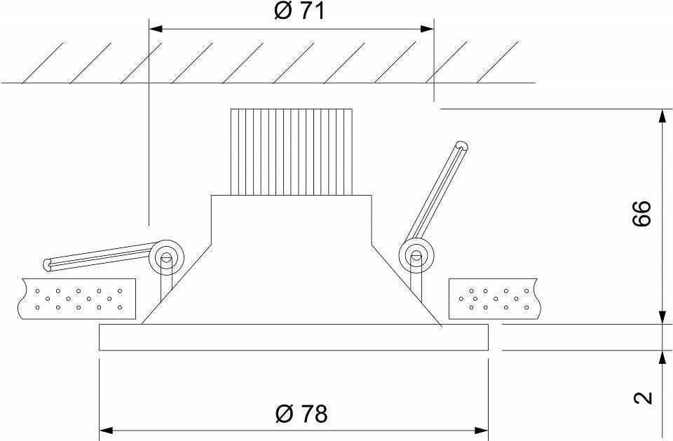 Встраиваемый светильник Elektrostandard Lin a063925