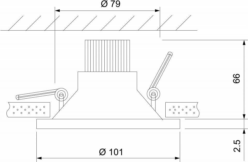 Встраиваемый светильник Elektrostandard Nulla a063972