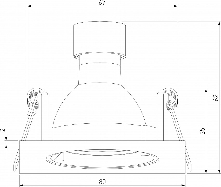 Встраиваемый светильник Elektrostandard Minnie a067710