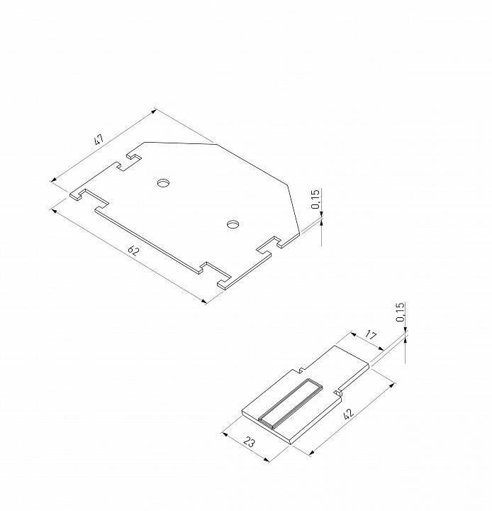 Заглушка для трека Elektrostandard Slim Magnetic 85233/00