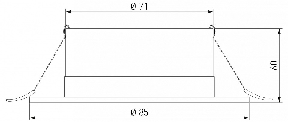 Встраиваемый светильник Elektrostandard Light LED 3003 35128/U