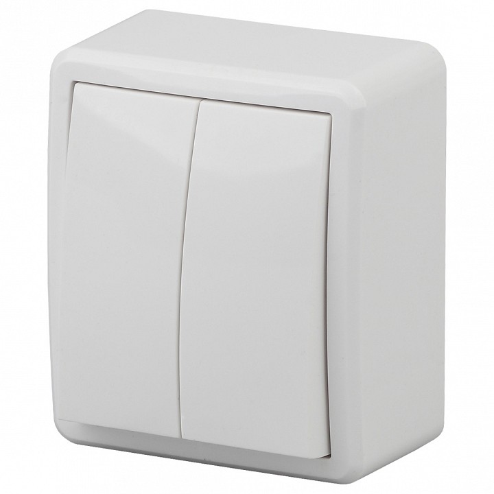 Выключатель двухклавишный Эра Эра Эксперт 11-1204-01