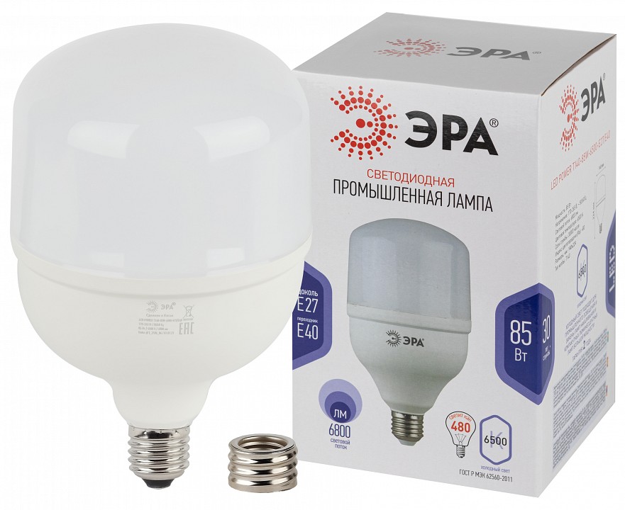 Лампа светодиодная Эра Стандарт LED POWER T140-85W-6500-E27/E40