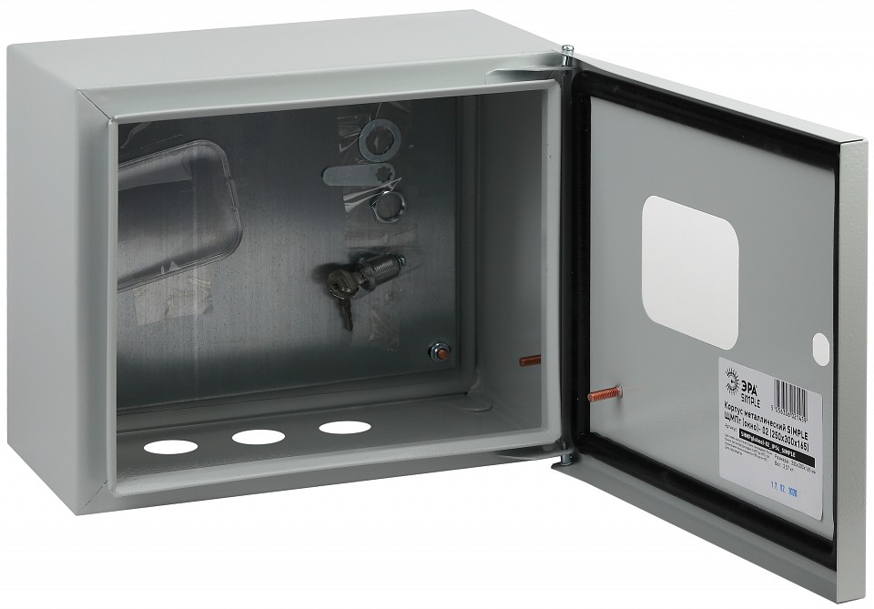 Электрический щиток накладной Эра  NO_SIMPLE_STM_SHMPg(okno)-02_IP54