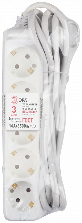 Удлинитель Эра  U-5e-3m-3x1,5