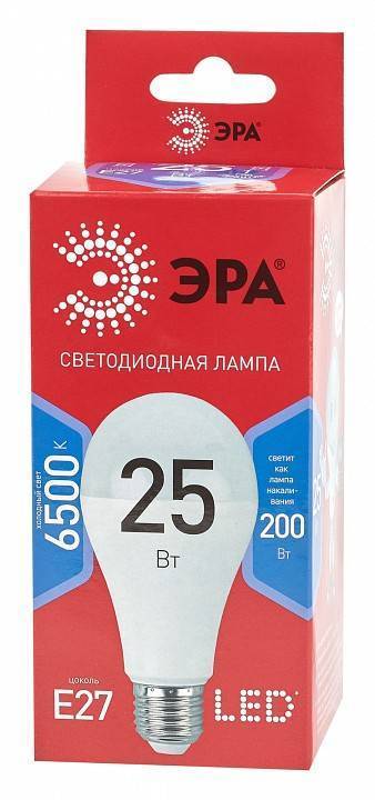 Лампа светодиодная ЭРА ЭКО E27 25 Вт 6500 К Б0048011