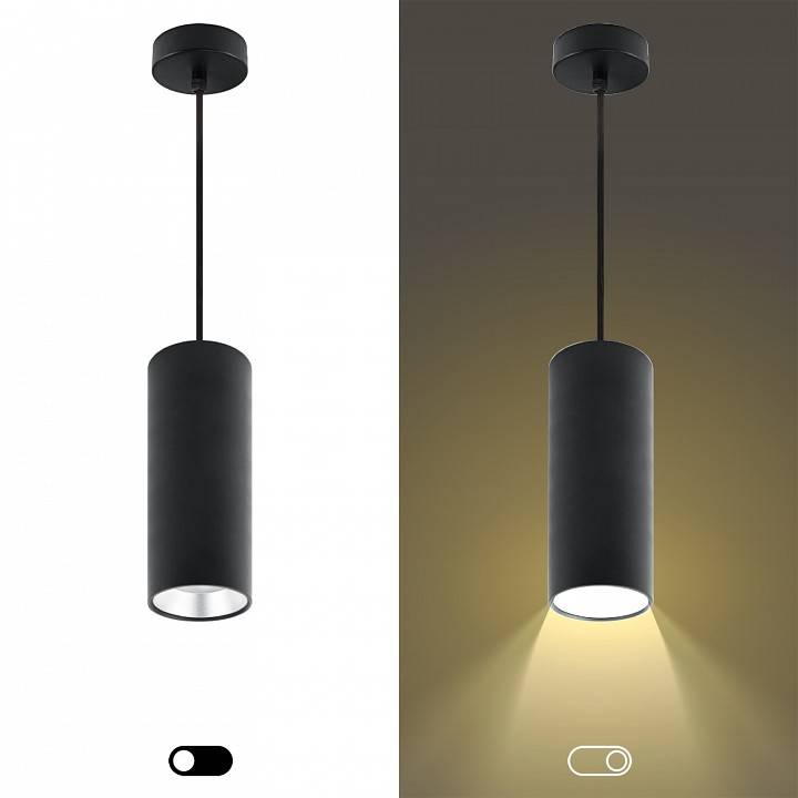 Подвесной светильник Эра  PL12 GX53 BK/SL