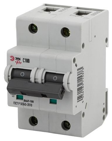 Автоматический выключатель 2P Эра ВА47-100 NO-902-278