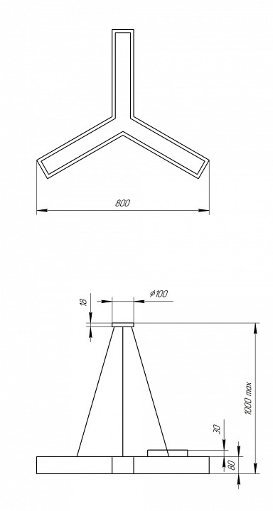 Подвесной светильник Эра Igrek Б0050568