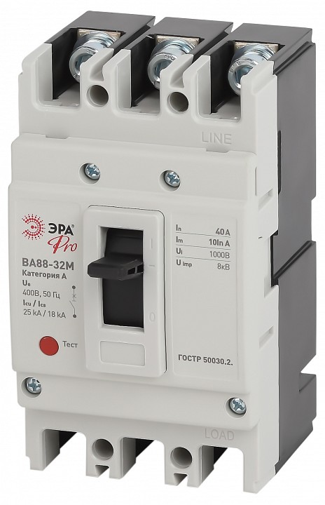Автоматический выключатель 3P Эра ВА88-32М SVA10-3-0040-E