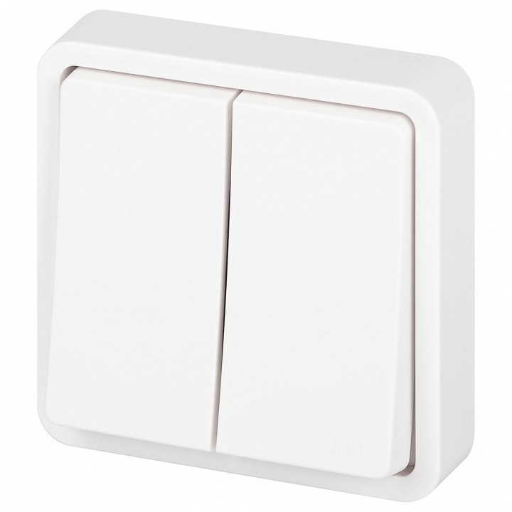 Выключатель двухклавишный Эра Эра Эксперт 11-1524-01