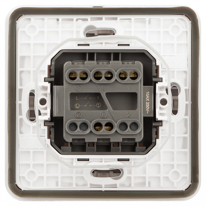 Выключатель двухклавишный Эра Эра Эксперт 11-1524-01