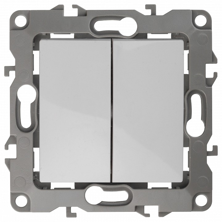 Переключатель перекрестный двухклавишный без рамки Эра Эра 12 12-1112-01