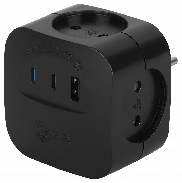 Разветвитель Эра  SP-4-3USBAC-B