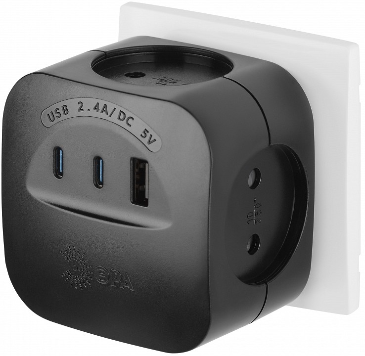 Разветвитель Эра  SP-4-3USBAC-B