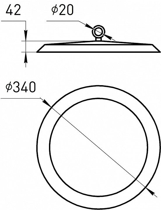 Подвесной светильник Эра  SPP-402-0-65K-200