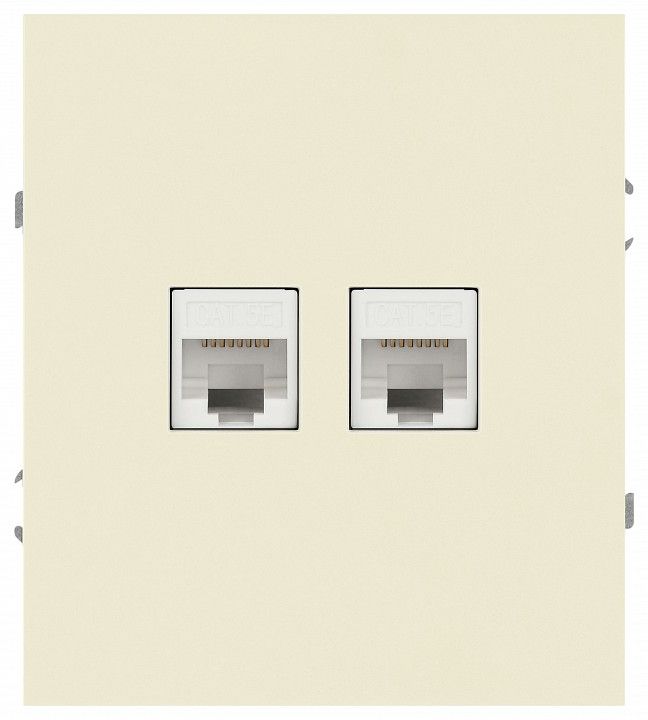 Розетка двойная Ethernet RJ-45 без рамки Эра Arktik Б0070485