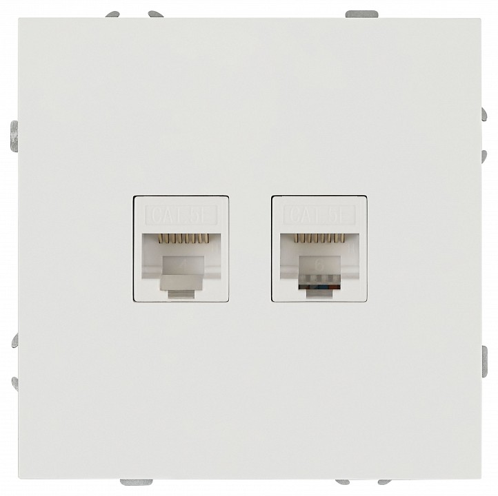 Розетка двойная Ethernet RJ-45 без рамки Эра Galaxy 15-3108-01