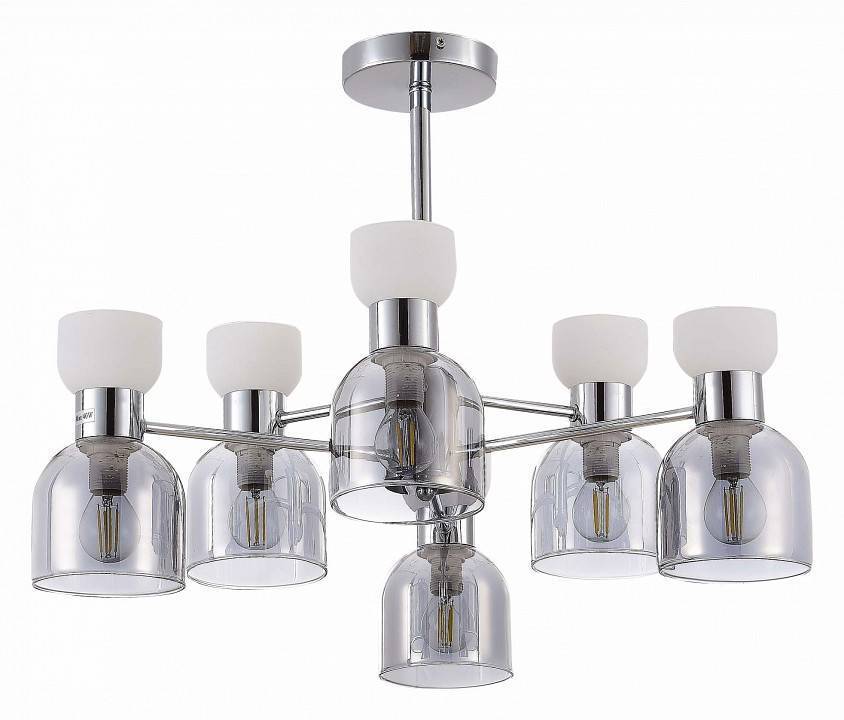 Люстра на штанге EVOLUCE Vento 6 ламп SLE1045-102-06